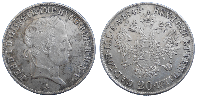 Ferdinand V. 20 Grajciar 1841 A